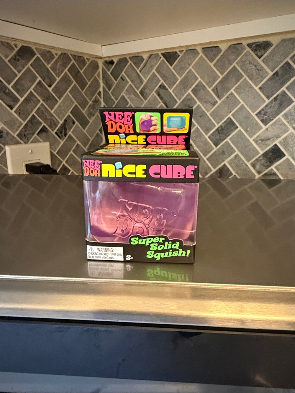 NeeDoh Nice Cube Purple Super Solid Squish